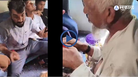Elderly Muslim man from Jalgaon abused and beaten up in a train Viral Video