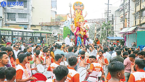Ganarai Advent Procession taken out on Sunday to the sound of traditional drums.