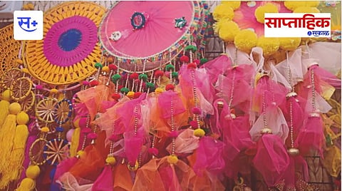 ganpati decoration makhar 