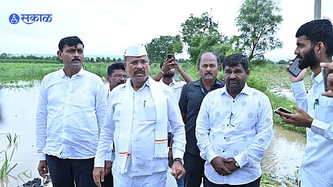 Marathwada Rain Stormy rain in sambhajinagar  heavy loss to farmers abdul sattat  gave  instructions to the district collector 