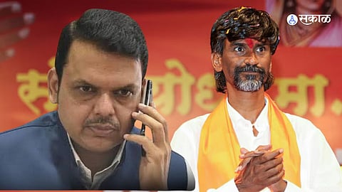 Devendra Fadanis Calls Manoj Jarange patil 