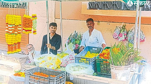 Flowers available from seller.