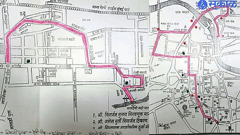 वाकडी बारव ते रामतीर्थ गणेश विसर्जन मार्ग.