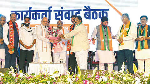 MLA Prakash Awade Rahul Awade join BJP