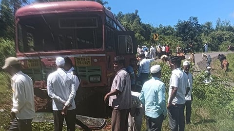 ST Bus Accident at Mahude Budruk