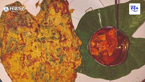 Indian food  dhapate or thalipeeth