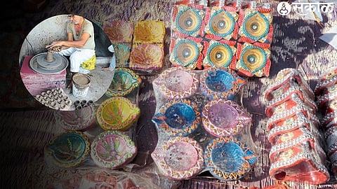 Raju Kumbhar making diwali pantys & different designs of pantys