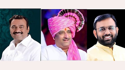 mla samadhan autade, prashant paricharak and bhagirath bhalke
