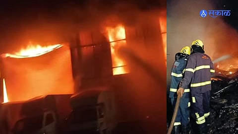 Pune Fire: मंतरवाडीमध्ये रंगाच्या गोदामाला भीषण आग, वाचा पुढे काय घडलं? 

