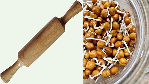 sprouted chickpeas latna