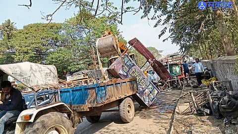 Akole in Demolition of encroachments