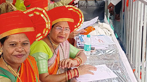 Thousands of women participate in the BJP convention, with 'beloved sisters' leading the way