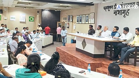 MLA Gadgil urges suspension of the increased property tax for six months while activists raise multiple questions during the meeting.