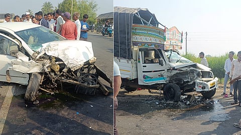 Pick up and car Accident