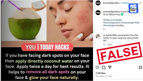Fact Check Can Coconut Water Remove Dark Spots