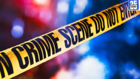 Police investigate the brutal murder where a son killed his father with an iron pipe in a violent domestic argument."
