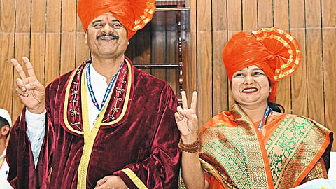 Mangesh Pawar takes over as Belagavi Mayor, with Vani Joshi as Deputy Mayor, securing BJP's continued leadership in the municipal corporation.