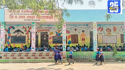 The ‘Talking Walls’ project at City Takli School encourages joyful and creative learning, with support from teachers and the local community.