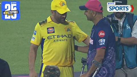 MS Dhoni Shares Heartwarming Moment with Rahul Dravid