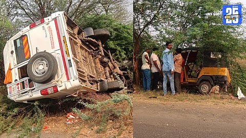 mini bus overturn