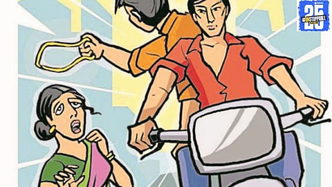 "Police recover stolen goods worth ₹7.5 lakh after arresting a notorious chain snatcher in Umbraj.