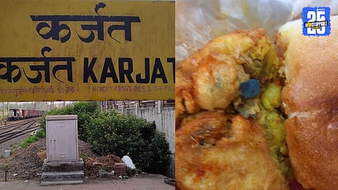 Karjat railway station vadapav news 
