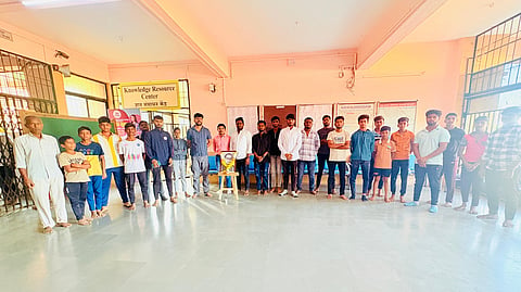 भेलके महाविद्यालयात 'जागर  संविधानाचा' कार्यक्रम उत्साहात साजरा...