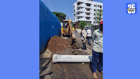 road digging