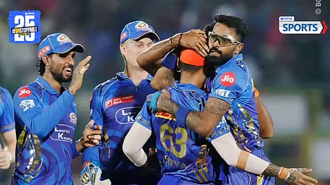 Mumbai Indians celebrate sixth straight win in IPL 2025