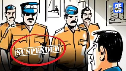 police officer suspended