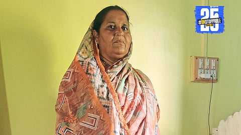 Sangeeta Gurav smiles with pride after passing her exam at 55 – a symbol of determination and hope.