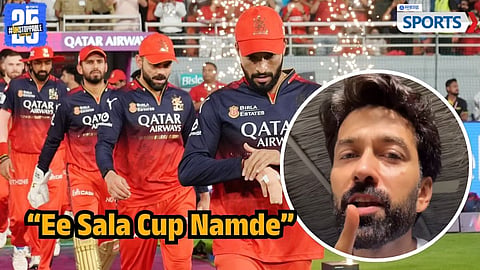 Nakuul Mehta cheering for Virat Kohli and RCB