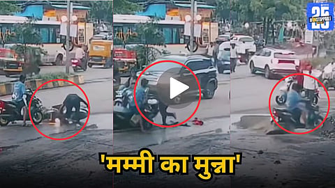 boys falling from bikes viral video