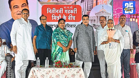 Union Minister Nitin Gadkari shares nostalgic moments with old friends, calls for collaborative industrial efforts.