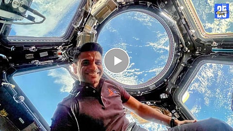 ISS with indian astronaut visible from kodaikanal observatory
