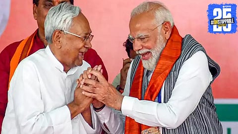 Nitish Kumar in spotlight amid strong political buzz about his elevation to Vice President and BJP’s strategic push for Bihar CM post.

