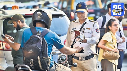 Mumbai Traffic police Action