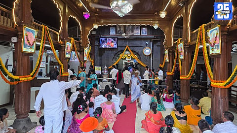 Devotees queue up at Pali’s Ballaleshwar temple on Angarki Chaturthi.