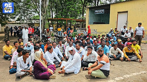 Civil Hospital Witnesses Agitation Over Death of Sanitation Vehicle Driver