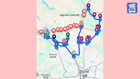 maratha morcha map