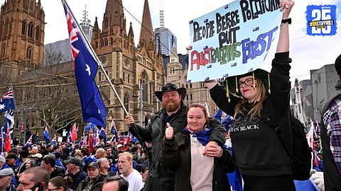 Protest against Indians in Australia 