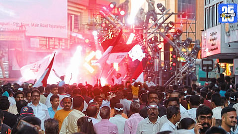 "Kolhapur police file cases against 41 mandals for loud sound during Ganesh Visarjan procession."