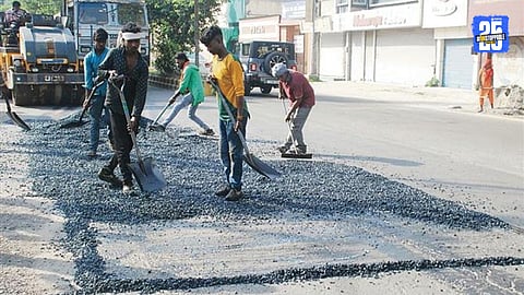 Pune city roads upgraded with fresh asphalt layers, reducing traffic hazards and improving commuter experience.