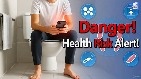 Mobile Phone Habits in Bathroom Linked to Health Issues Hemorrhoid Risk 