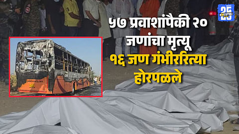 Jaisalmer Bus Fire Kills 20 People, Several Injured in Rajasthan Highway Tragedy