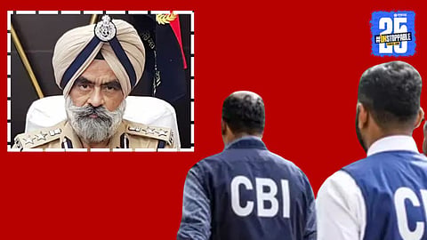 CBI officers arrest Punjab DIG Harcharan Singh Bhullar after he was caught red-handed accepting a ₹5 lakh bribe — a major breakthrough in the state’s anti-corruption drive.