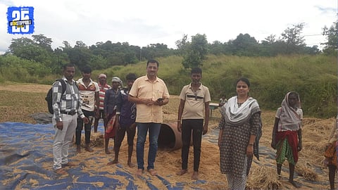 agriculture officer akash solunke and nirmala kurhad