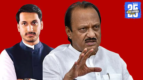 Ajit Pawar addressing media over Parth Pawar land deal allegations, clarifying his position amid rising political tension in Maharashtra.