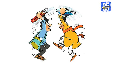 Political Showdown at Asiatic Society