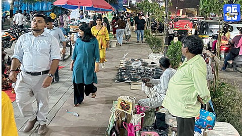 Baner footpath encroachment creating inconvenience